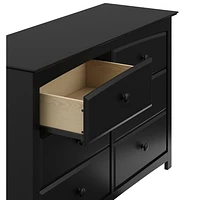 Storkcraft Kenton 6-Drawer Double Nursery Dresser-Black