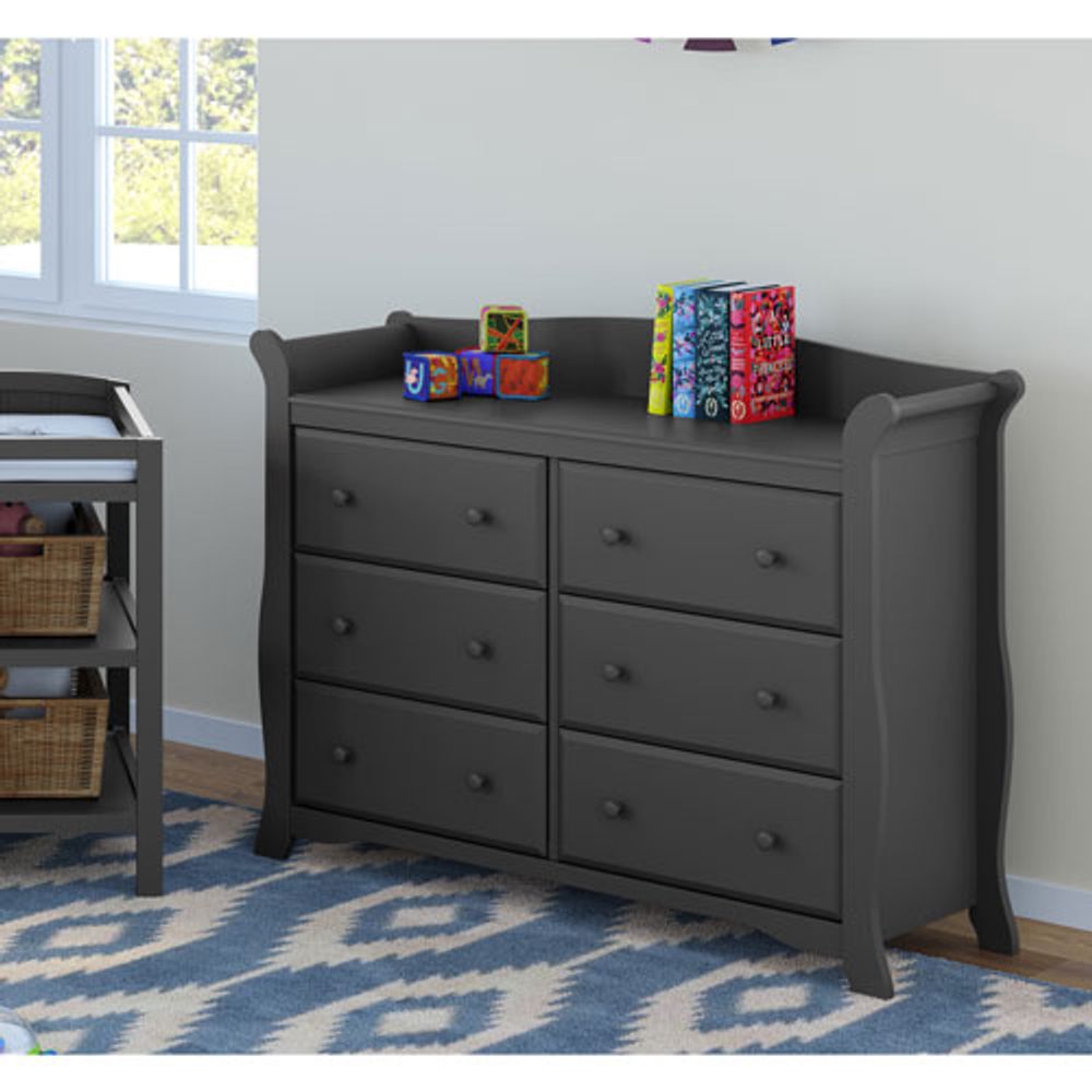 Storkcraft Avalon 6-Drawer Dresser - Grey