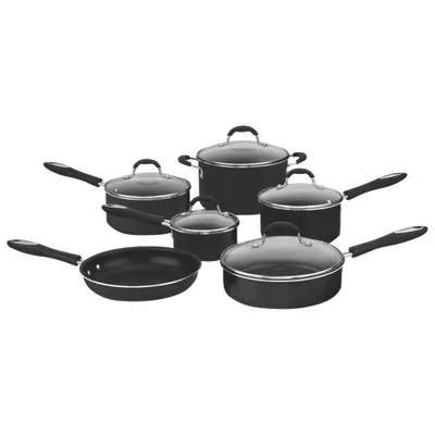 Cuisinart Advantage 11-Piece Non-Stick Cookware Set - Black