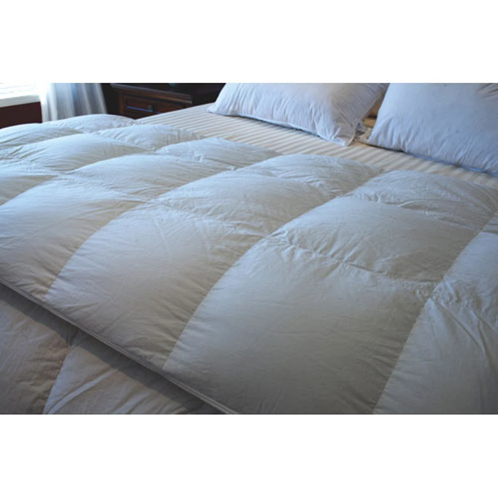 Couette d'hiver en duvet de canard contexture de 260 Royal Elite de Maholi - Lit une place - Blanc