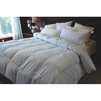 Maholi Royal Elite Collection 400 Thread Count Duck Down 4 Seasons Duvet - Queen - White