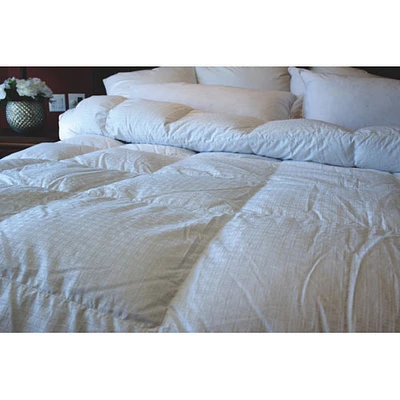 Douillette d'hiver en duvet de canard contexture 400 Royal Elite de Maholi - Lit simple - Blanc