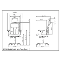 Lorell Ergonomic High-Back Task Chair - Black