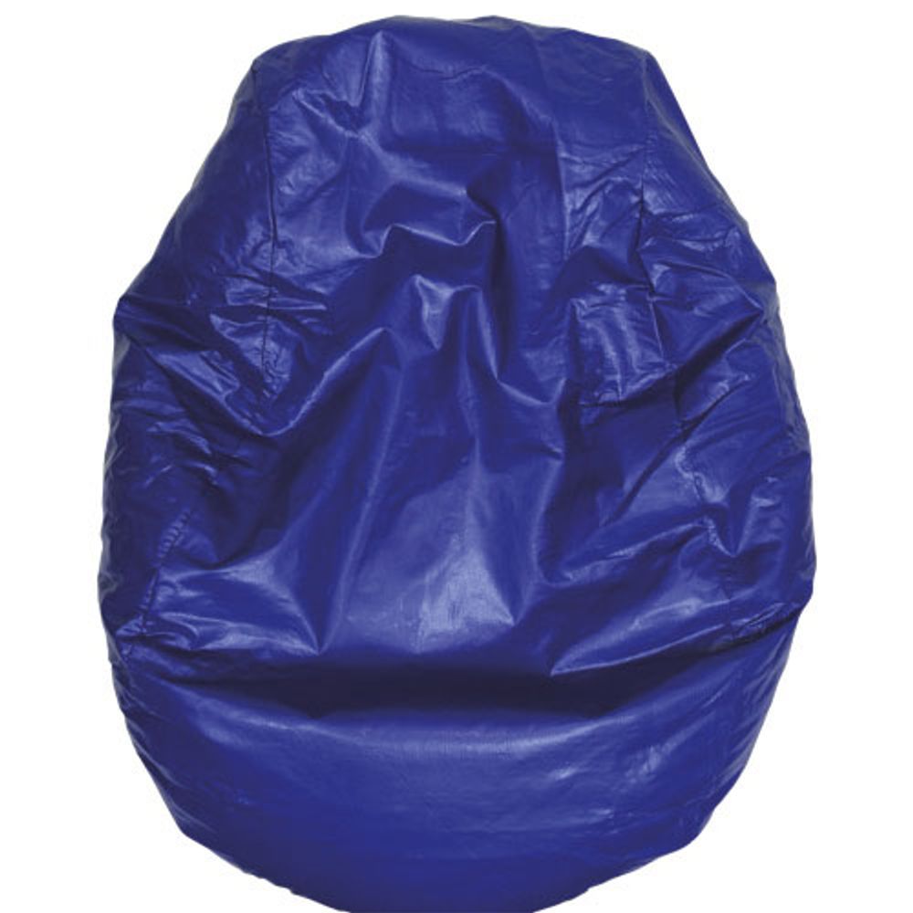 Modern Vinyl Bean Bag Chair - Blue (96060-081)