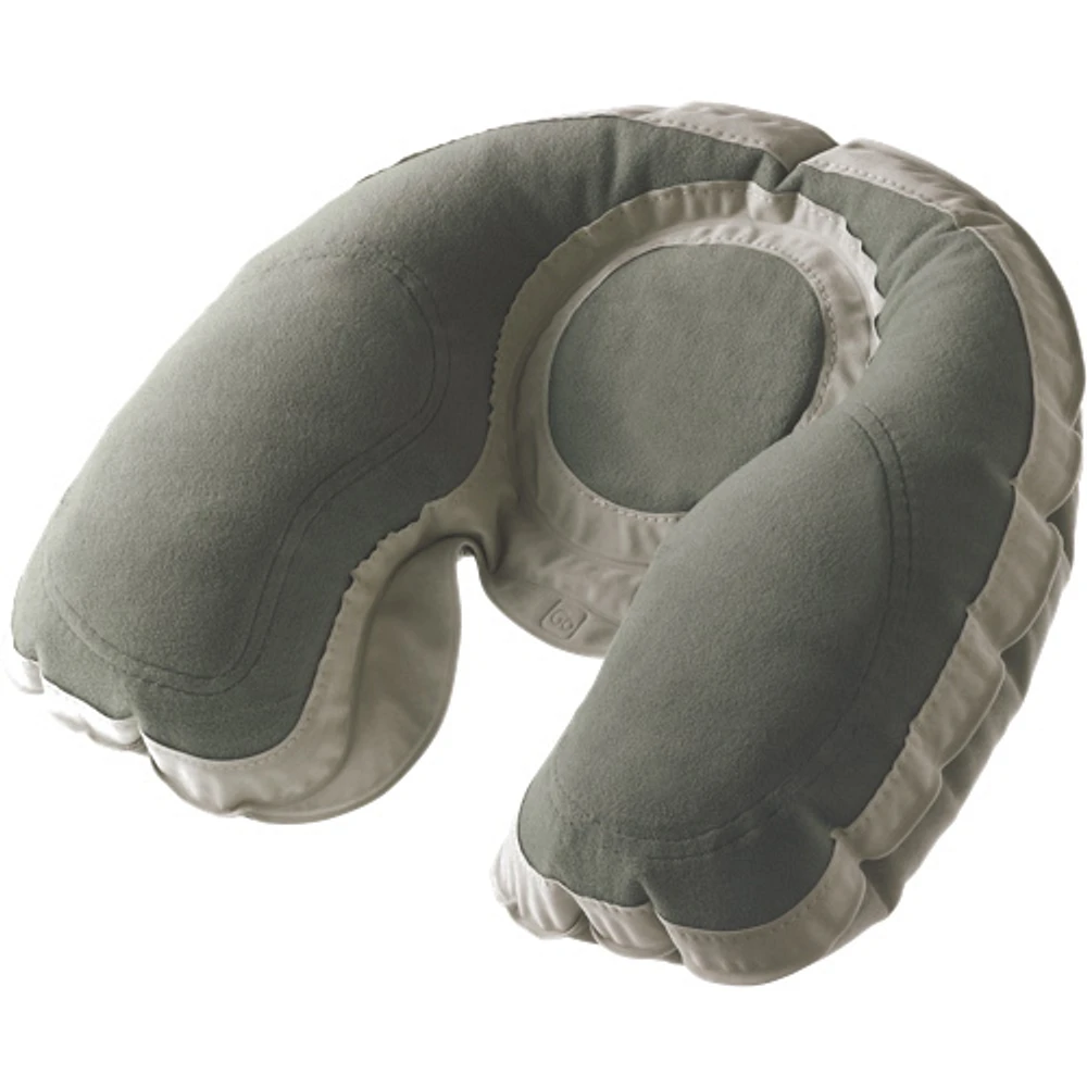 Go Travel Super Snoozer Inflatable Neck Pillow - Light Grey