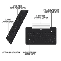 Logitech Keys-To-Go iPad Keyboard - Black