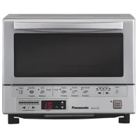 Panasonic FlashXpress Double Infrared Toaster Oven (NBG110P) - 0.5 Cu. Ft./14L - Silver