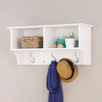 Prepac 36" Wide Hanging Entryway Shelf - White