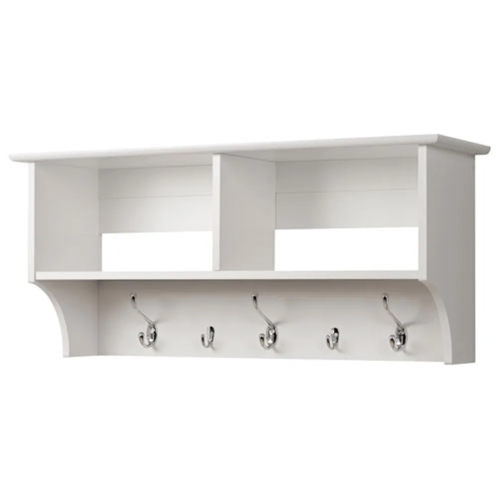 Prepac 36" Wide Hanging Entryway Shelf - White