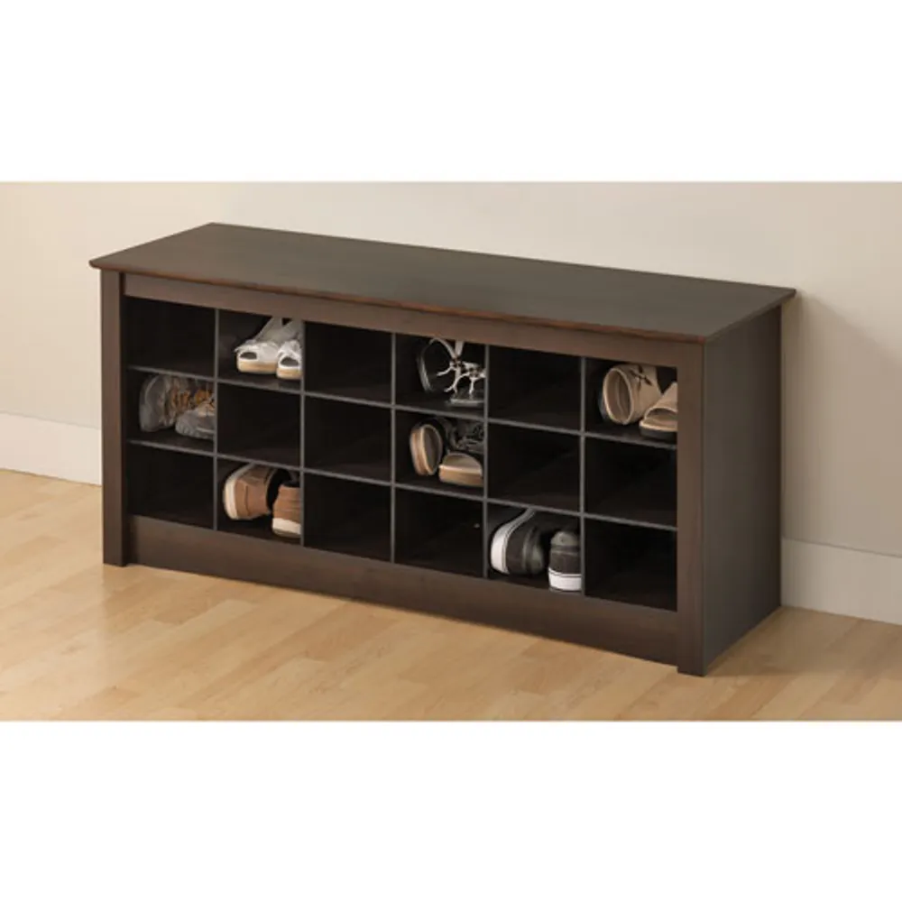 Shoe Cubbie Storage Bench