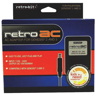 Retro-Bit Retro AC Adapter for Genesis 2/3