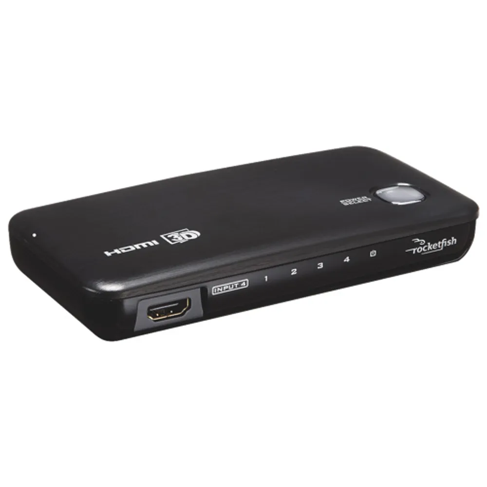 Rocketfish 4-Port HDMI Switch Box - Black - Only at Best Buy