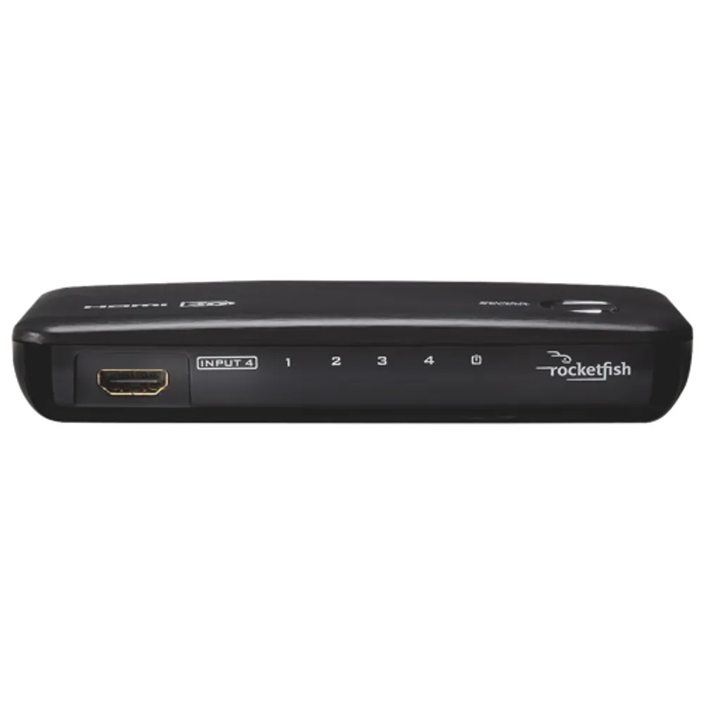 Rocketfish 4-Port HDMI Switch Box - Black - Only at Best Buy