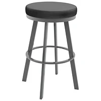 Swice Contemporary Counter Height Barstool - Magnetite