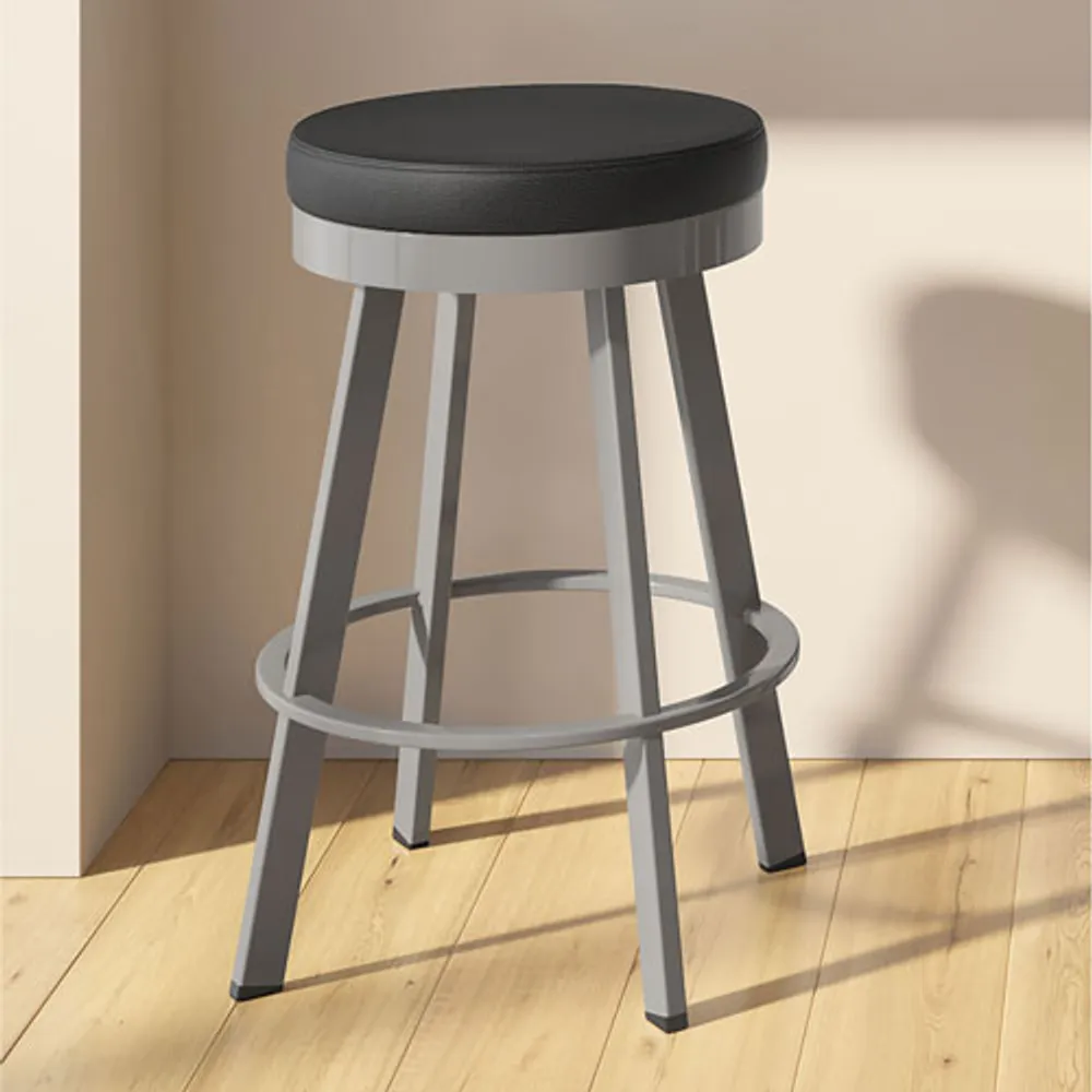 Swice Contemporary Counter Height Barstool - Magnetite