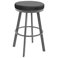 Swice Contemporary Bar Height Barstool - Magnetite