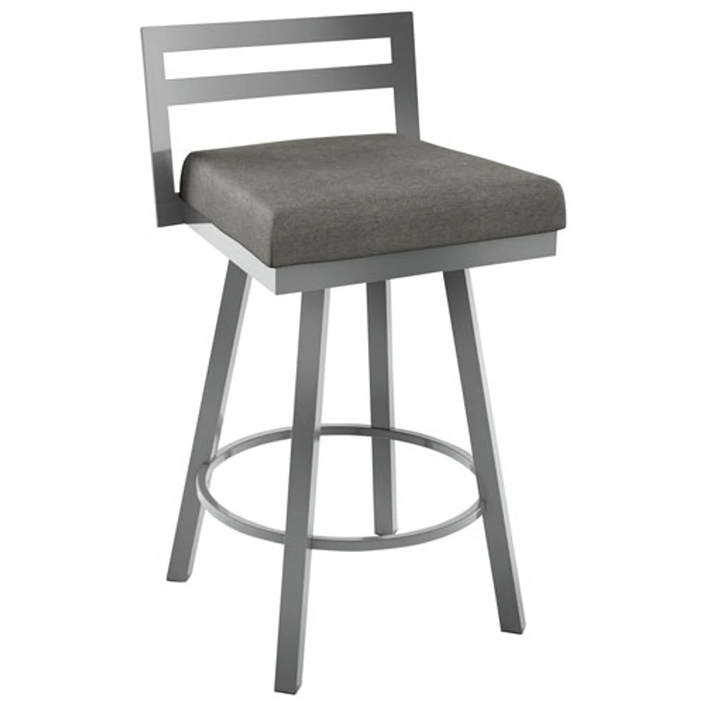 Derek Modern Counter Height Barstool - Magnetite