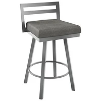 Derek Modern Counter Height Barstool - Magnetite