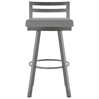 Derek Modern Counter Height Barstool - Magnetite