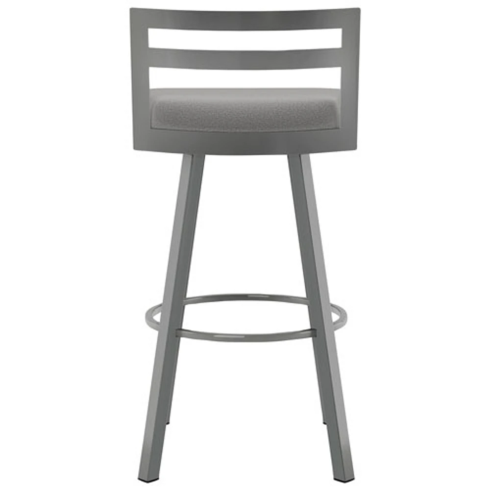 Derek Modern Counter Height Barstool - Magnetite