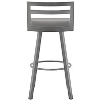 Derek Modern Counter Height Barstool - Magnetite