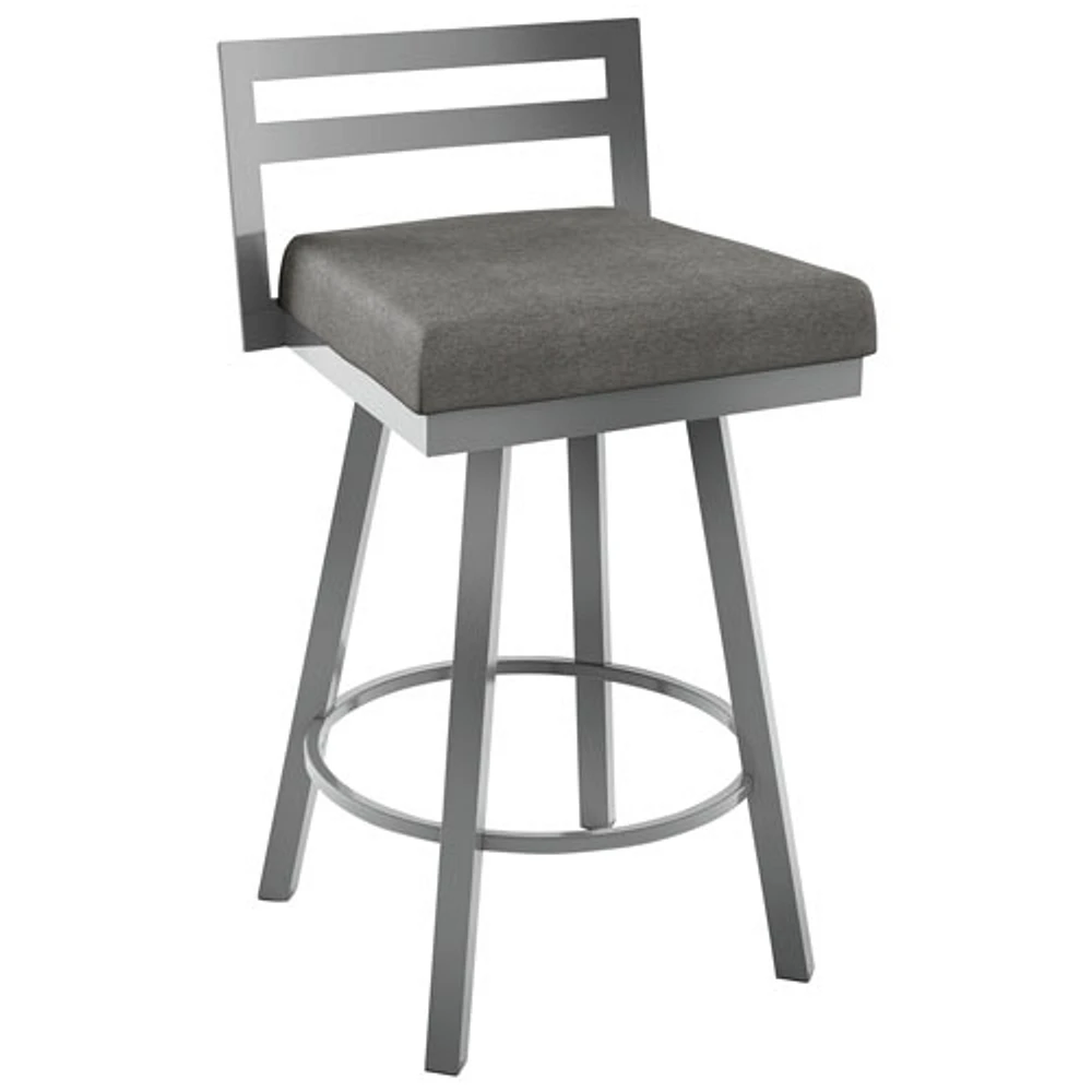 Derek Modern Bar Height Barstool - Magnetite