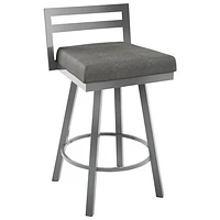 Derek Modern Bar Height Barstool - Magnetite