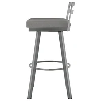 Derek Modern Bar Height Barstool - Magnetite