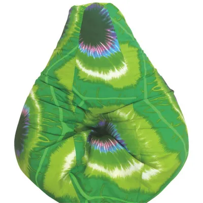Contemporary Pear-Shaped Bean Bag Chair - Green