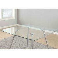 Contemporary 4-Seating Square Casual Dining Table - Chrome