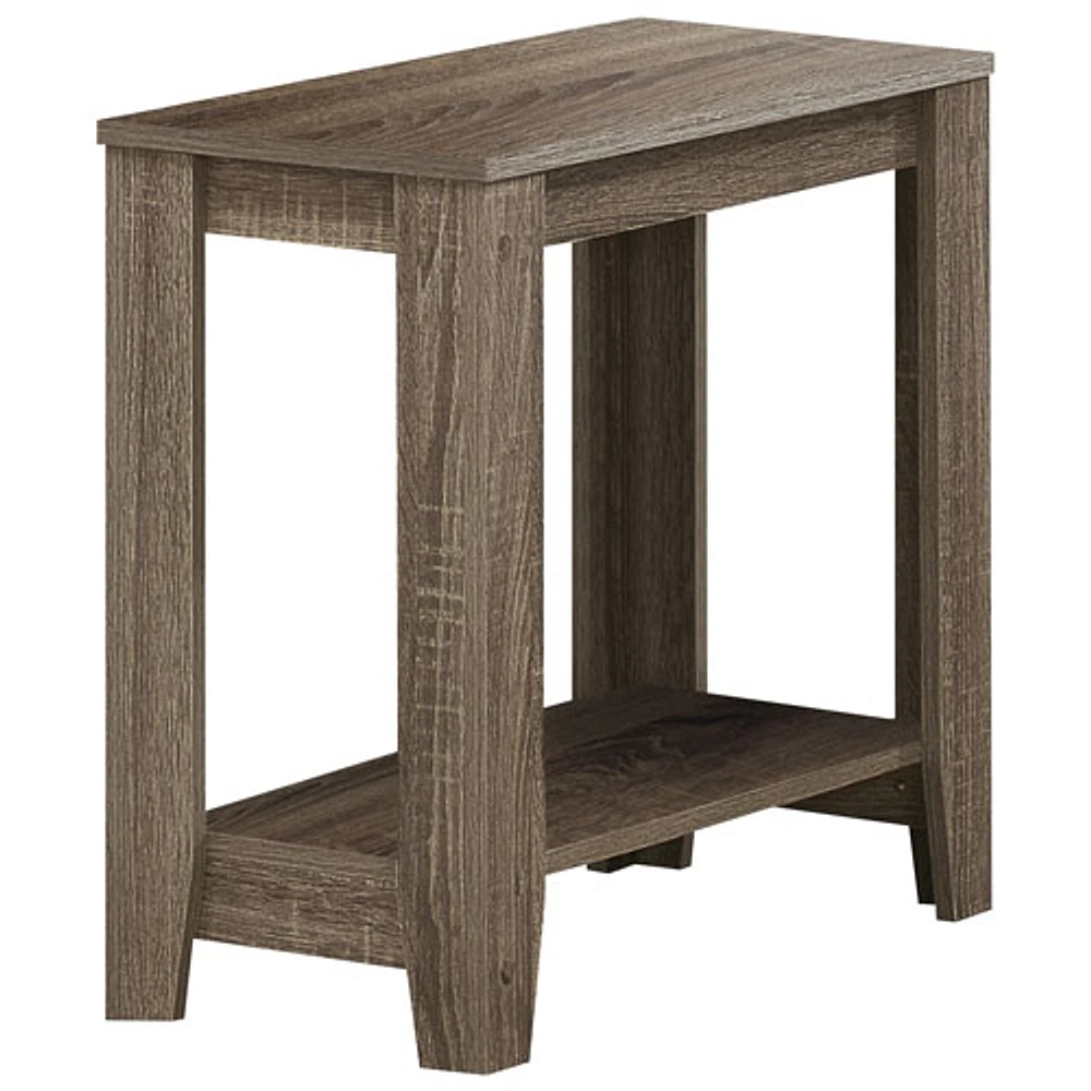 Contemporary Rectangular Accent Table - Dark Taupe