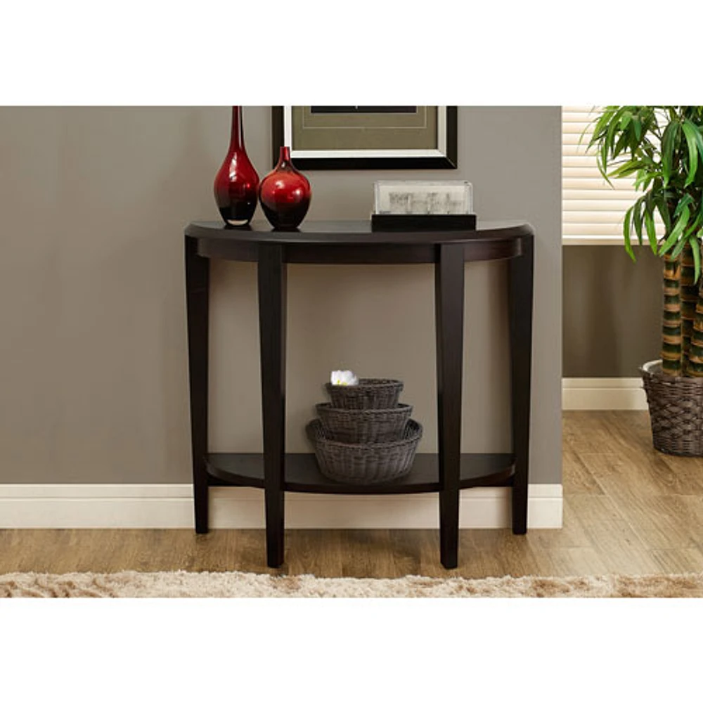 Contemporary Half-Moon Accent Table