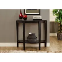 Contemporary Half-Moon Accent Table