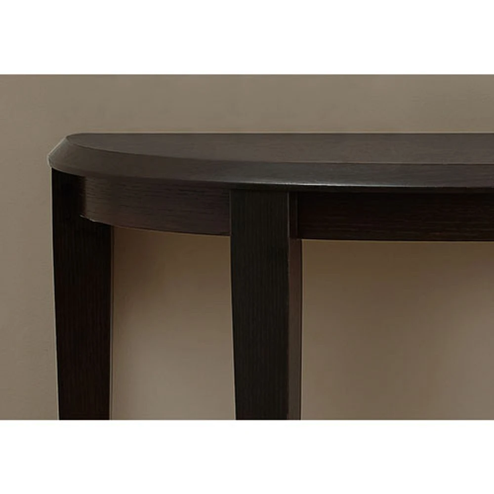 Contemporary Half-Moon Accent Table