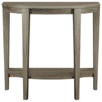 Contemporary Half-Circle Console Table - Dark taupe