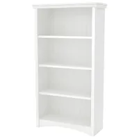 Gascony 58.3" 4-Shelf Bookcase - Pure White