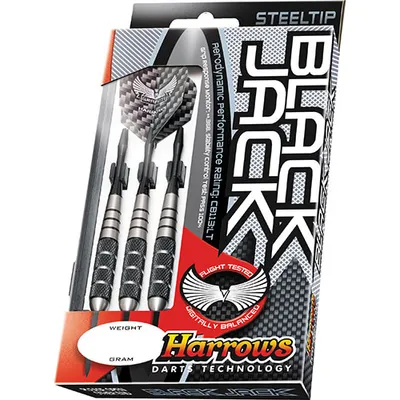 Harrows Black Jack Darts - 3 Pack