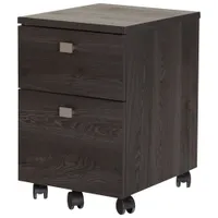 Interface Contemporary 2-Drawer Mobile File Cabinet - Grey Oak