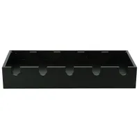 Ellington Wine Rack & Glass Holder Shelf - Black