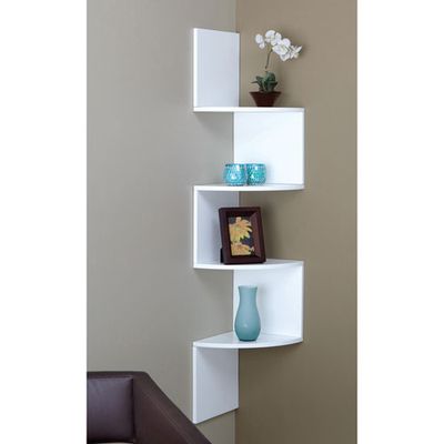 Provo 4-Shelf Wall Shelf - White