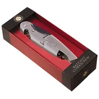 Corkpops Nicholas Ratchet Corkscrew - Silver/Black