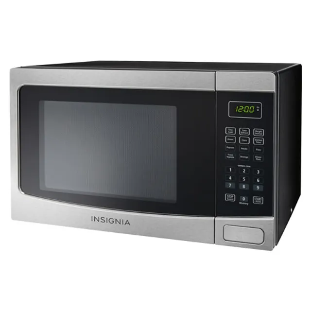 INSIGNIA 1.1 CU. FT. MICROWAVE (BLACK & STAINLESS STEEL) - NS-MW11BS9-C