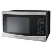 Insignia Countertop Microwave - 1.2 Cu. Ft. - Stainless Steel/Black - Only at Best Buy