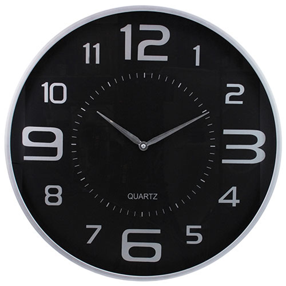 Kiera Grace Modern Silver Wall Clock (HO85117-8INT)