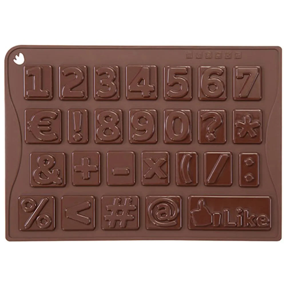 Pavoni Numbers Silicone Chocolate Mould