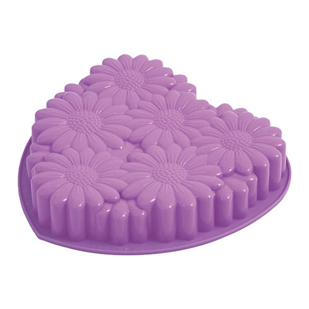 Pavoni Platinum Silicone Heart Bouquet Cake Mould (FRT163)