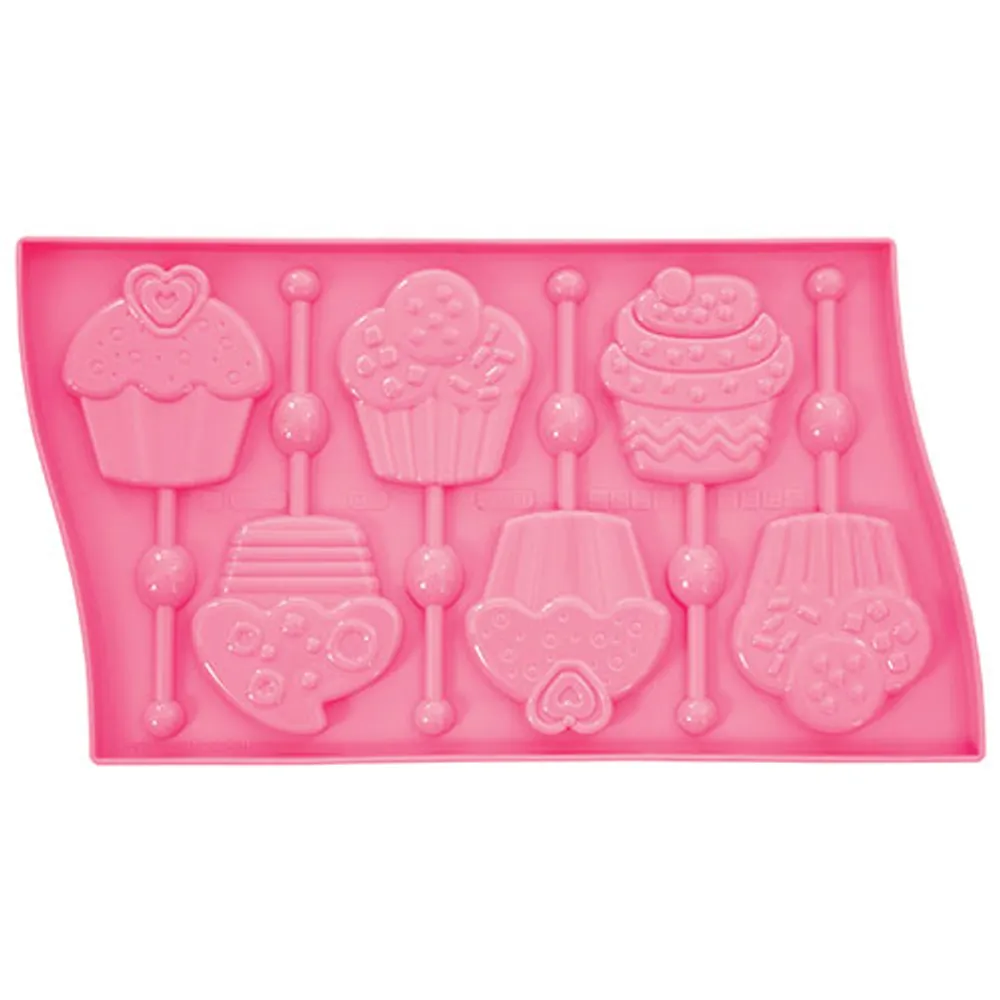 Pavoni Cupcakes Silicone Lolllipop Mould