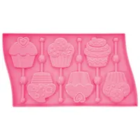 Pavoni Cupcakes Silicone Lolllipop Mould