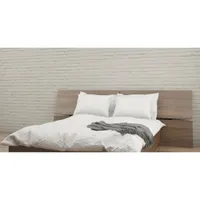 Alibi Modern Headboard - Queen - Walnut