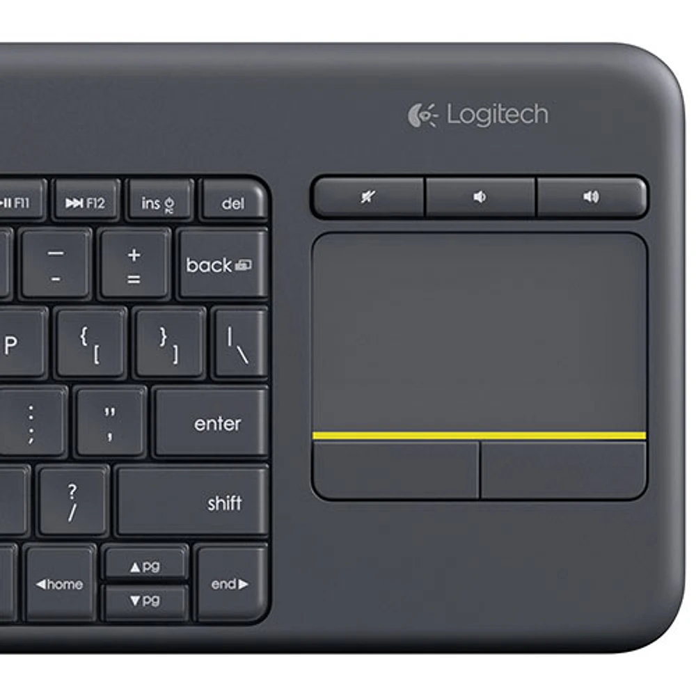 Clavier sans fil K400 Plus avec pavé tactile de Logitech - Français